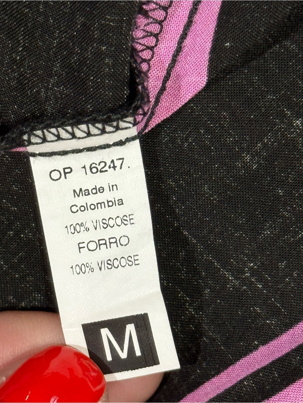 Maaji Pink Black Striped Button Front Maxi Skirt Size Medium - Picture 10 of 11